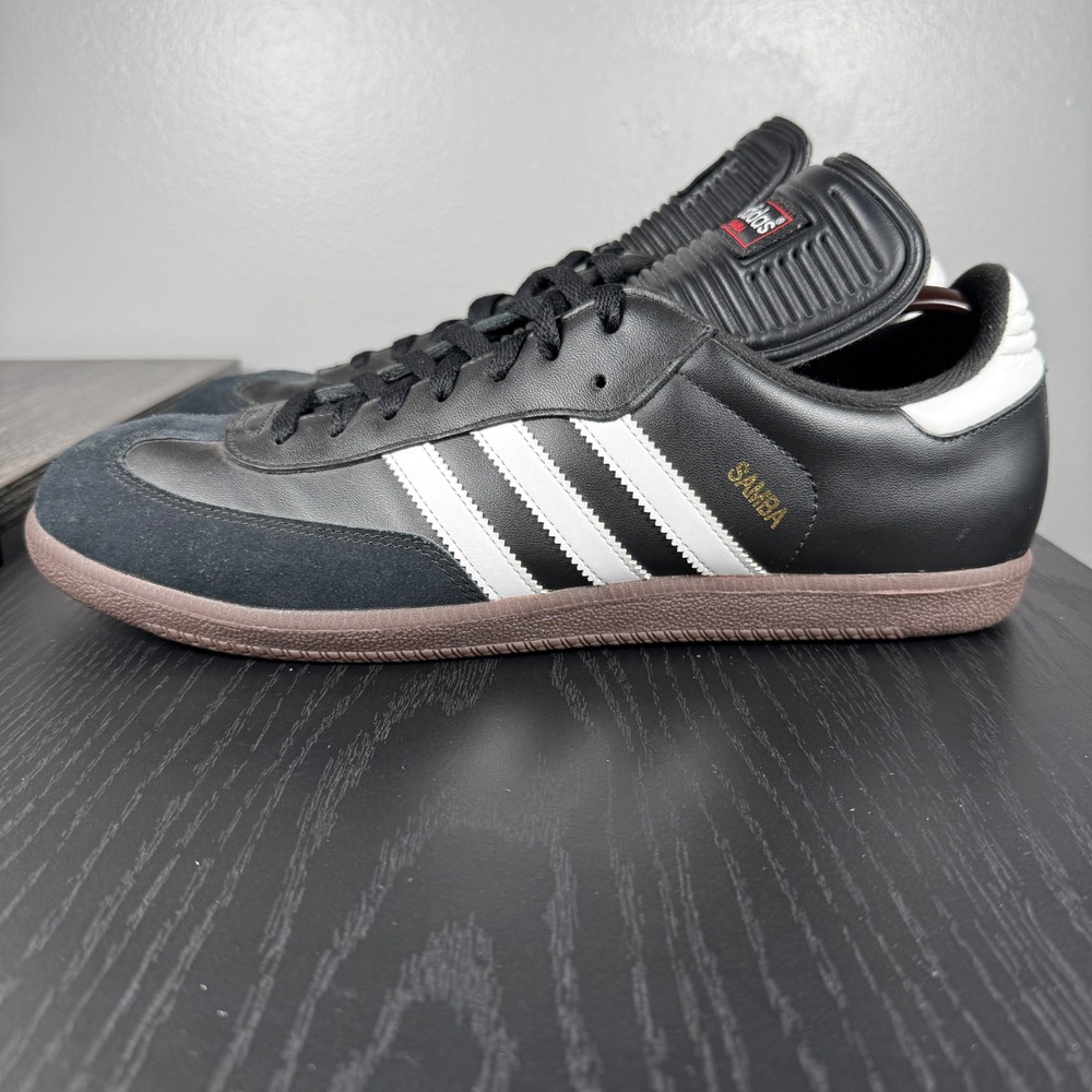 Adidas Samba Shoes Mens 13 Black White Gum Indoor Soccer Suede Skateboarding